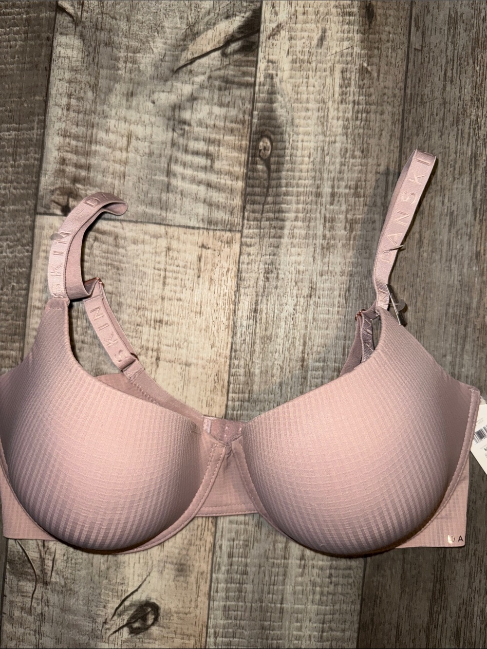 DANSKIN  Dusty Pink T-Shirt Bra with Smooth Contour Cups- size 38DD